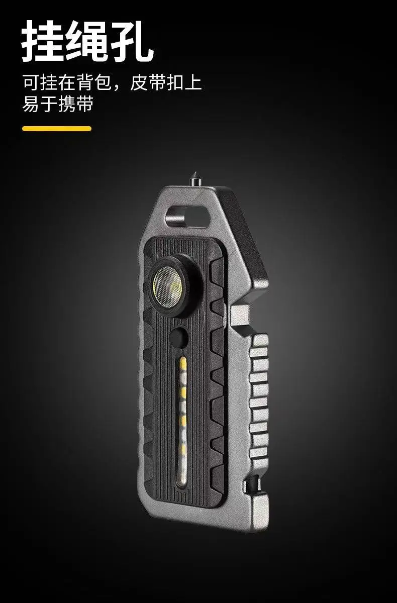 Cross-Mirror Night Light Keychain Flashlight Whistle β feature 7