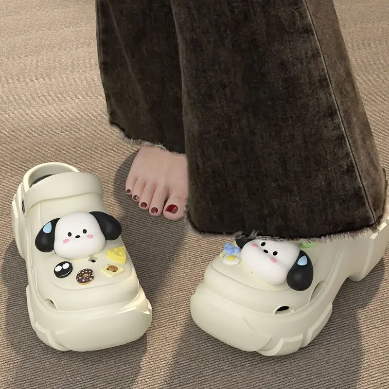 Ins Interesting and Sayless Dog EVA Super Thick Bottom Cave Shoes Women's Summer Outer Wear Non-slip Non-smelly Baotou Beach Shoes - Image 4