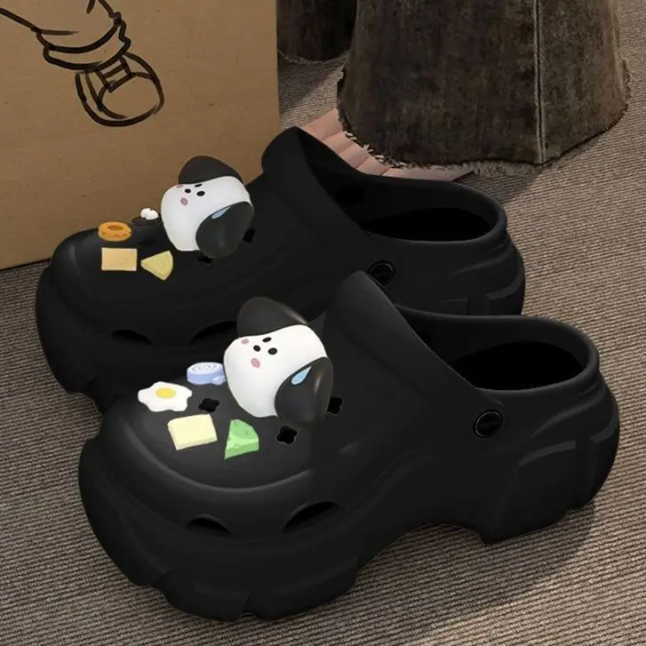 Ins Interesting and Sayless Dog EVA Super Thick Bottom Cave Shoes Women's Summer Outer Wear Non-slip Non-smelly Baotou Beach Shoes - Image 5