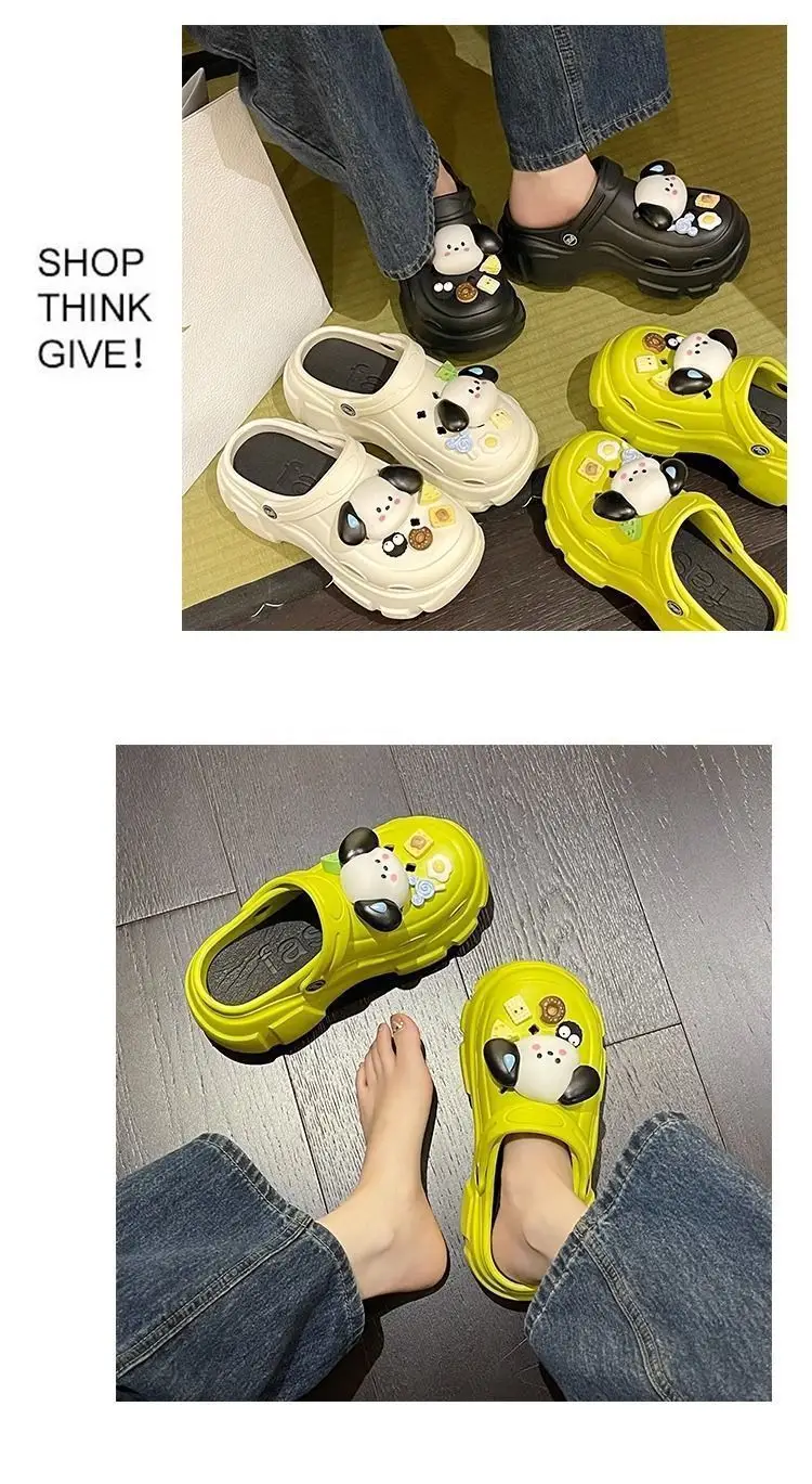Ins Interesting and Sayless Dog EVA Super Thick Bottom Cave Shoes Women's Summer Outer Wear Non-slip Non-smelly Baotou Beach Shoes — feature 13