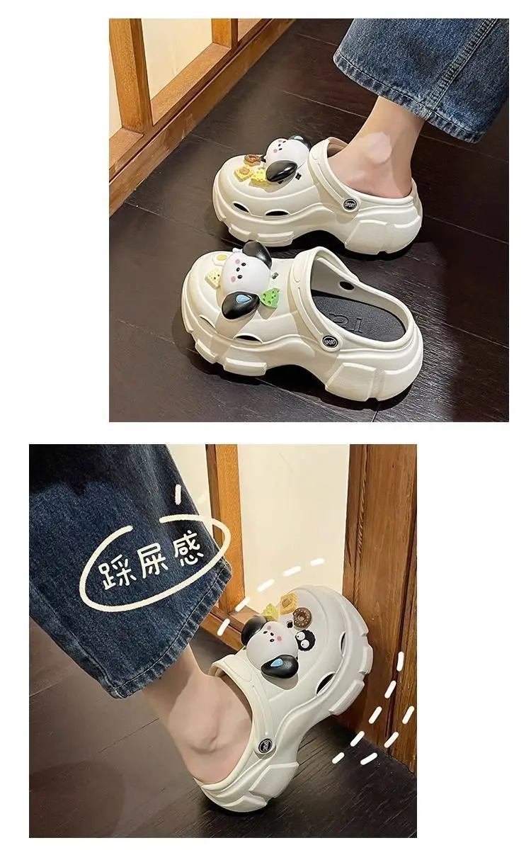 Ins Interesting and Sayless Dog EVA Super Thick Bottom Cave Shoes Women's Summer Outer Wear Non-slip Non-smelly Baotou Beach Shoes — feature 16