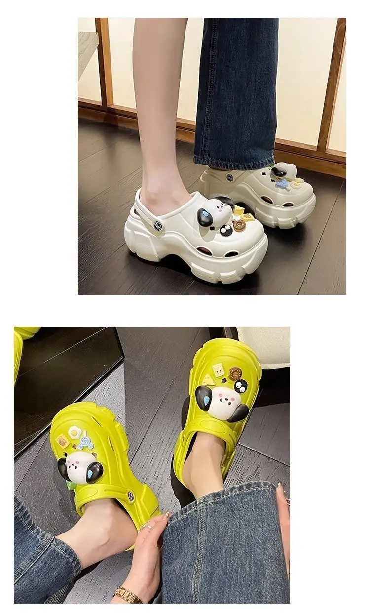 Ins Interesting and Sayless Dog EVA Super Thick Bottom Cave Shoes Women's Summer Outer Wear Non-slip Non-smelly Baotou Beach Shoes — feature 17