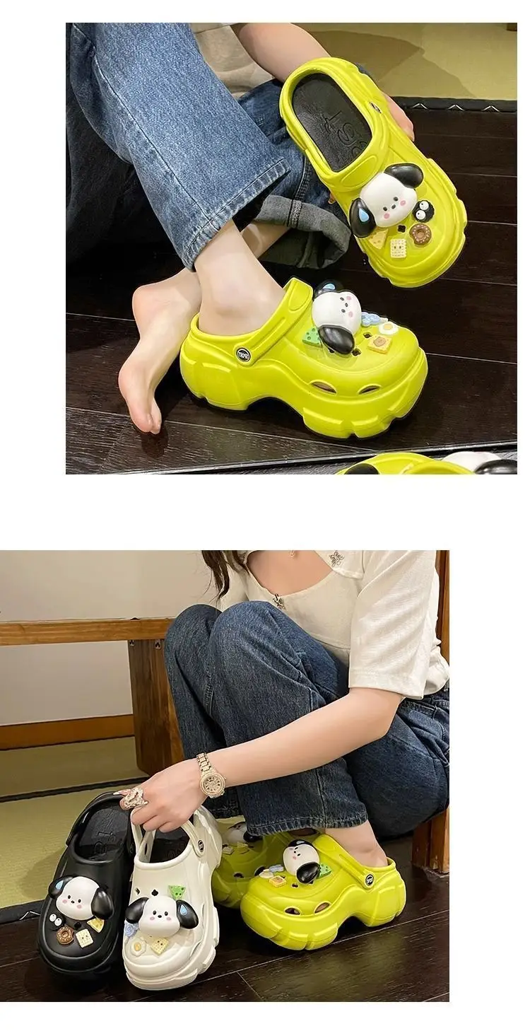 Ins Interesting and Sayless Dog EVA Super Thick Bottom Cave Shoes Women's Summer Outer Wear Non-slip Non-smelly Baotou Beach Shoes — feature 18