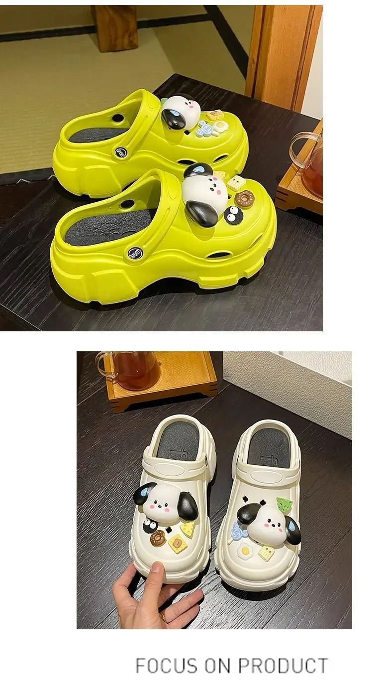 Ins Interesting and Sayless Dog EVA Super Thick Bottom Cave Shoes Women's Summer Outer Wear Non-slip Non-smelly Baotou Beach Shoes — feature 23