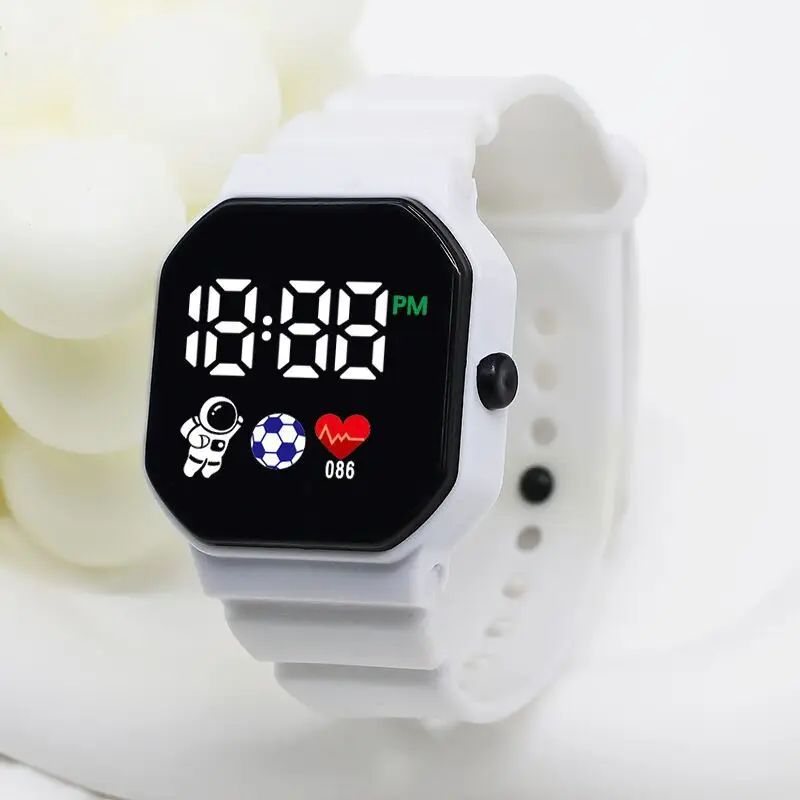 C3-12 Spaceman LED Electronic Watch White - Image 2