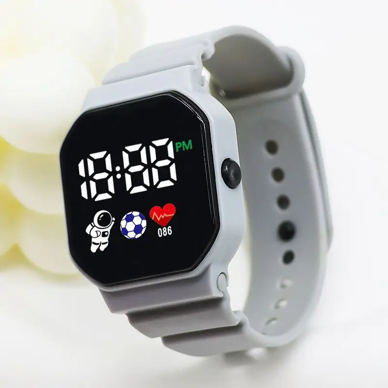 C3-12 Spaceman LED Electronic Watch White - Image 4