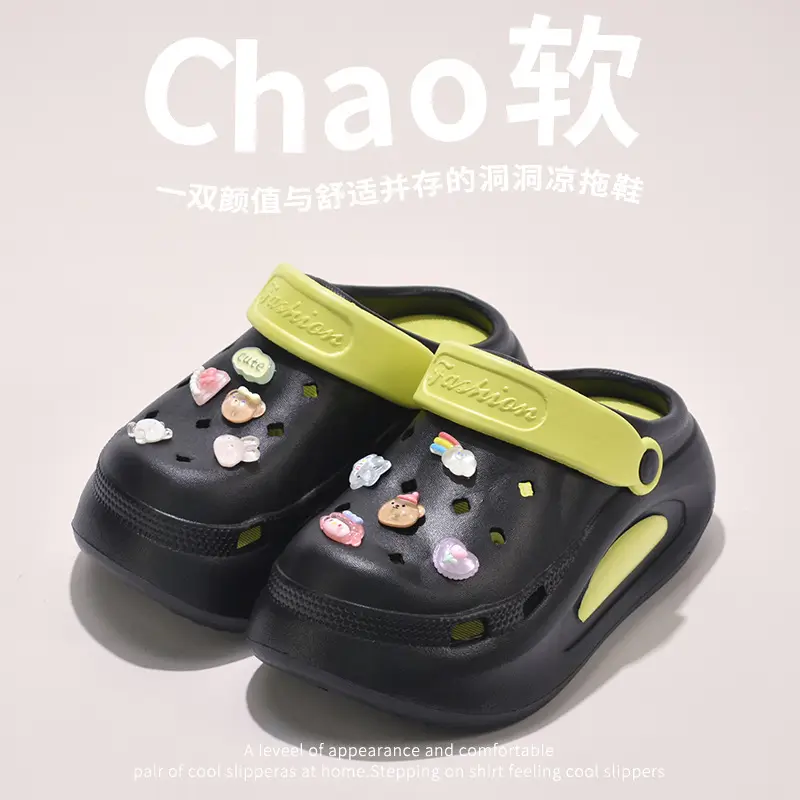 Seaside Beach Non-Slip Non-Smell Eva Clogs for Women to Wear in Summer, Cute Cartoon Cats Stepping on Shit Sandals - Image 7