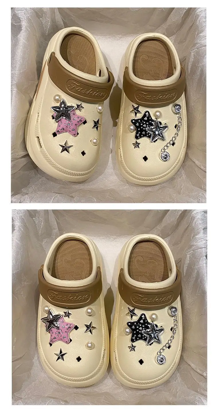 Seaside Beach Non-Slip Non-Smell Eva Clogs for Women to Wear in Summer, Cute Cartoon Cats Stepping on Shit Sandals — feature 21