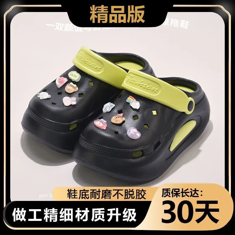 Seaside Beach Non-Slip Non-Smell Eva Clogs for Women to Wear in Summer, Cute Cartoon Cats Stepping on Shit Sandals - Image 2