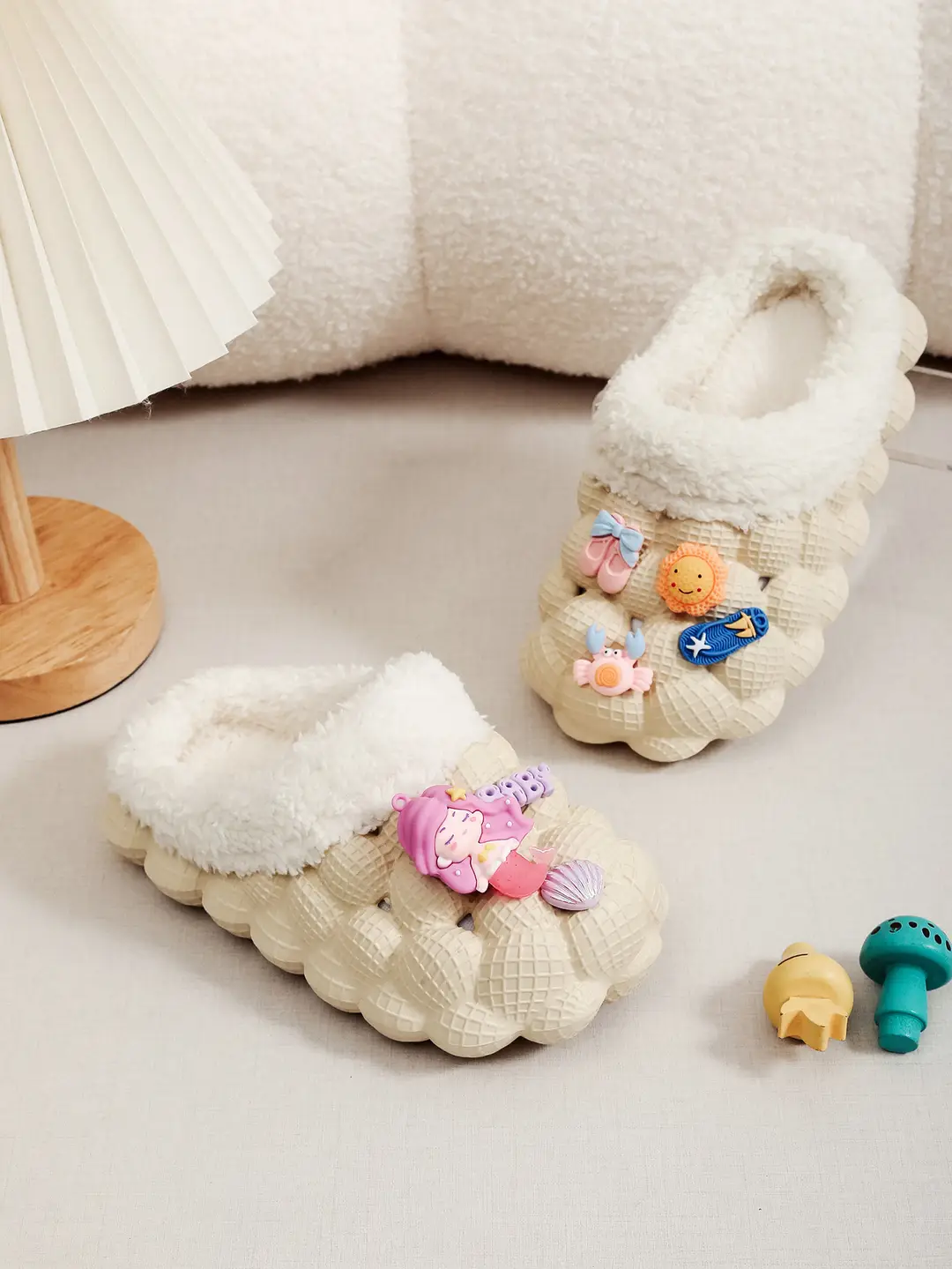 Factory Wholesale Cotton Slippers Home Wear Litchi Bathroom Couples Non-slip EVA Cartoon Fashion Autumn and Winter Cotton Slippers Tide — feature 10