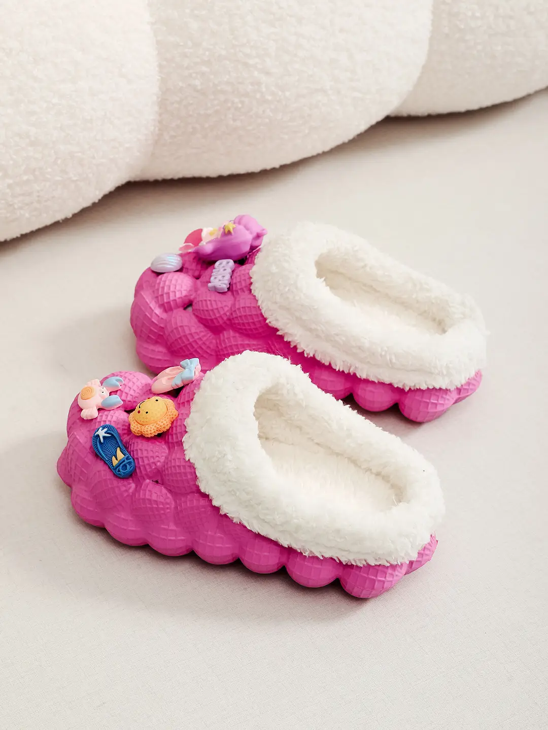 Factory Wholesale Cotton Slippers Home Wear Litchi Bathroom Couples Non-slip EVA Cartoon Fashion Autumn and Winter Cotton Slippers Tide — feature 16