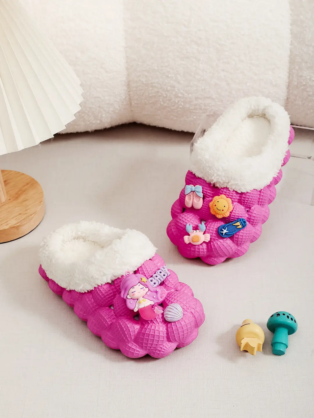Factory Wholesale Cotton Slippers Home Wear Litchi Bathroom Couples Non-slip EVA Cartoon Fashion Autumn and Winter Cotton Slippers Tide — feature 17