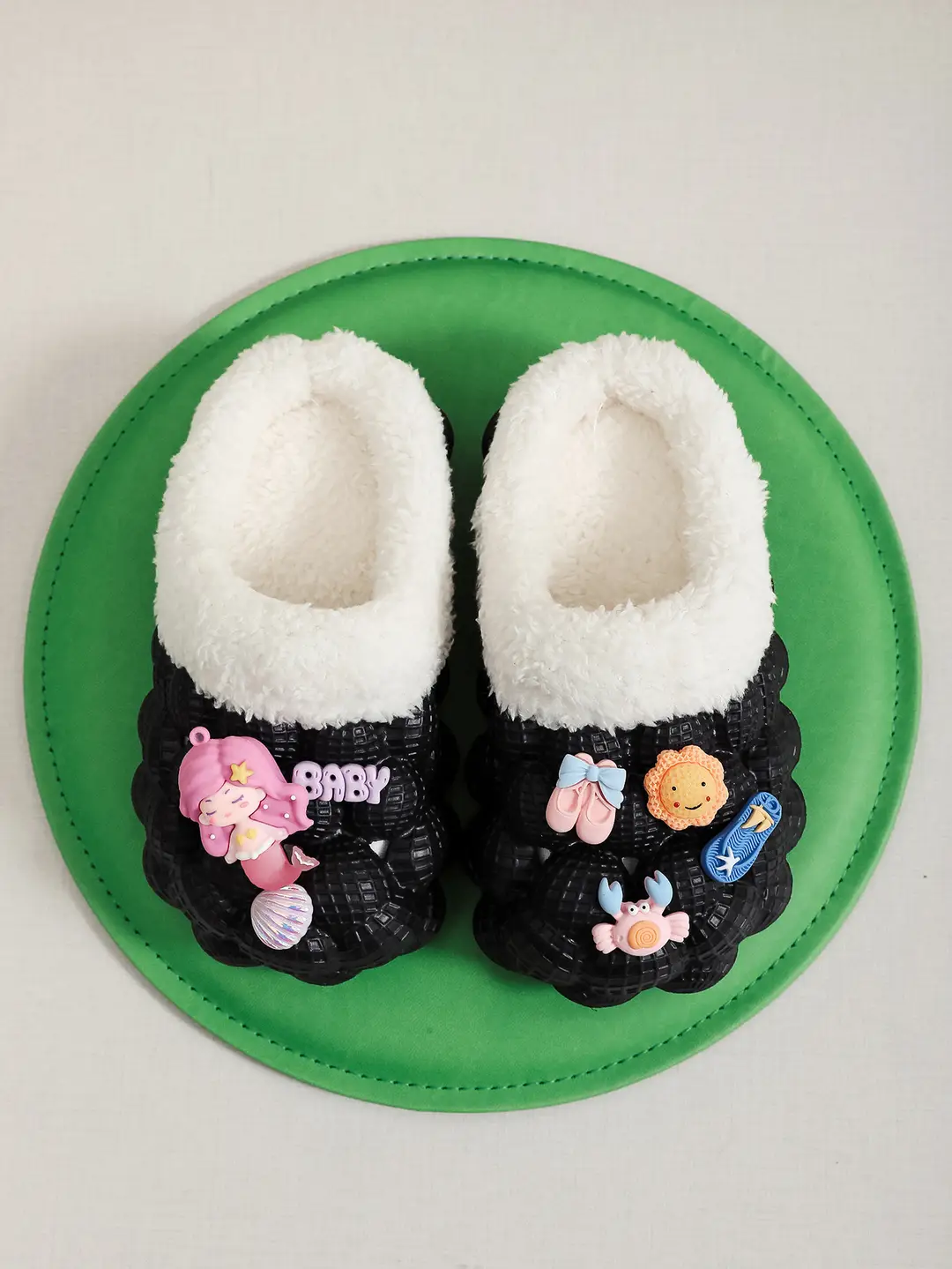 Factory Wholesale Cotton Slippers Home Wear Litchi Bathroom Couples Non-slip EVA Cartoon Fashion Autumn and Winter Cotton Slippers Tide — feature 3