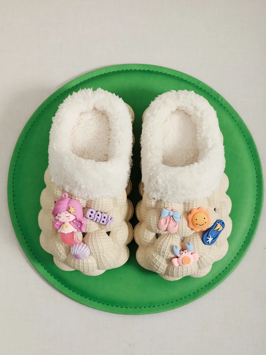 Factory Wholesale Cotton Slippers Home Wear Litchi Bathroom Couples Non-slip EVA Cartoon Fashion Autumn and Winter Cotton Slippers Tide — feature 7
