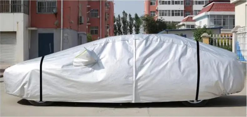 White Electric Car Cover S05S07S09G318 Full Protection — feature 23