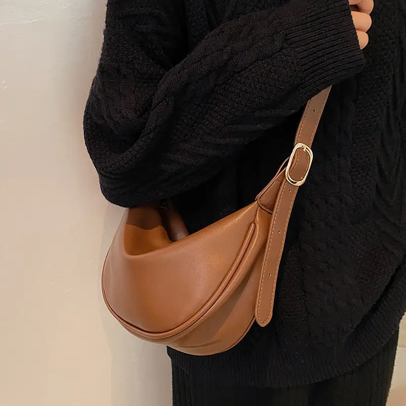 Women's Vintage Brown Leather Shoulder Bag 2026 - Image 6