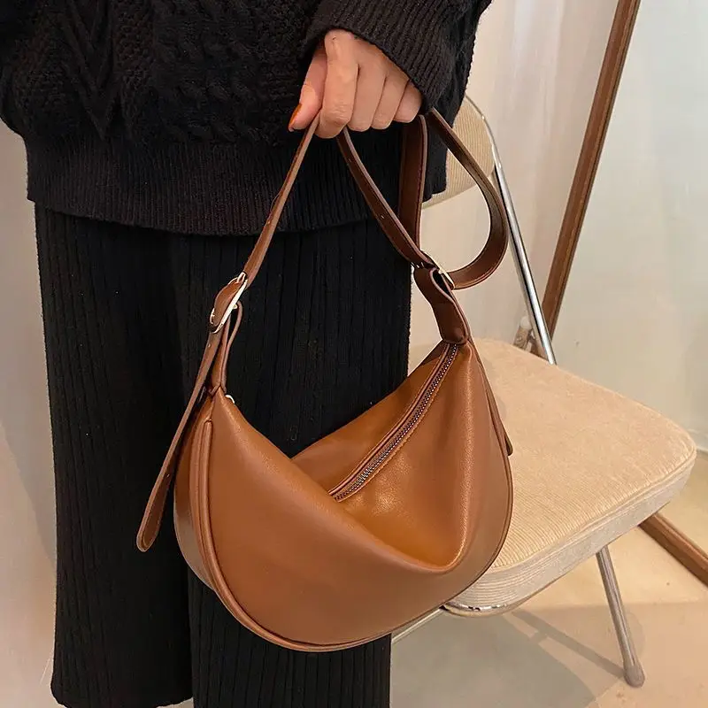 Women's Vintage Brown Leather Shoulder Bag 2026 - Image 7