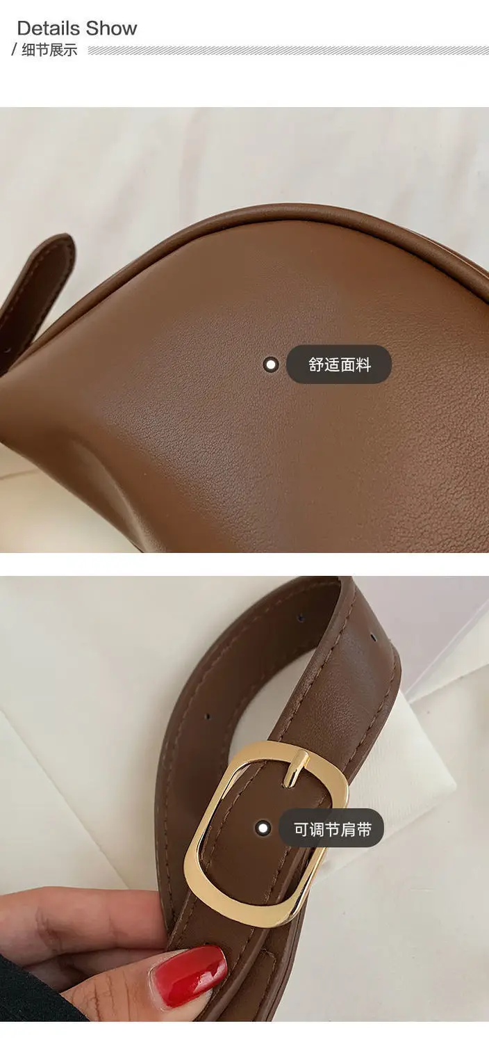 Women's Vintage Brown Leather Shoulder Bag 2026 — feature 6