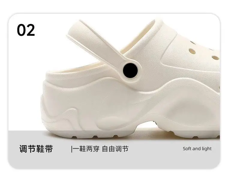 Little Bear Baby Cute Hole Shoes Women's Summer New Princess Outer Wear EVA Thick Sole Non-Slip Non-Stinky Beach Sandals — feature 17