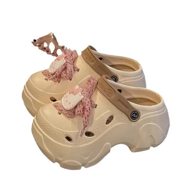 Women's Cartoon EVA Cave Shoes Thick White Summer - Image 8