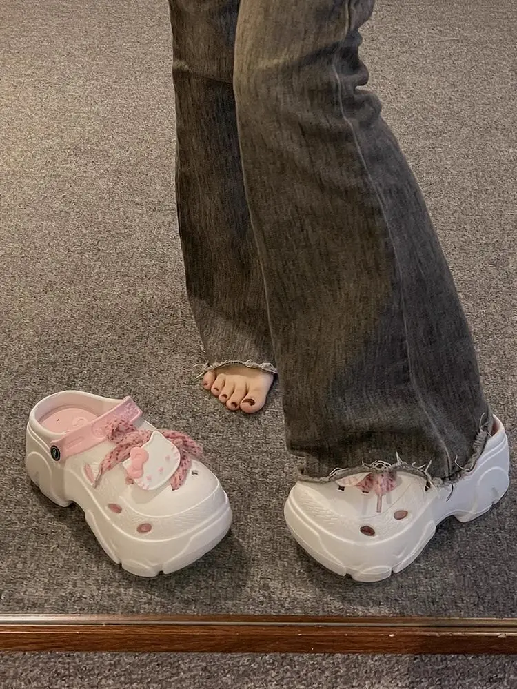 Women's Cartoon EVA Cave Shoes Thick White Summer — feature 14