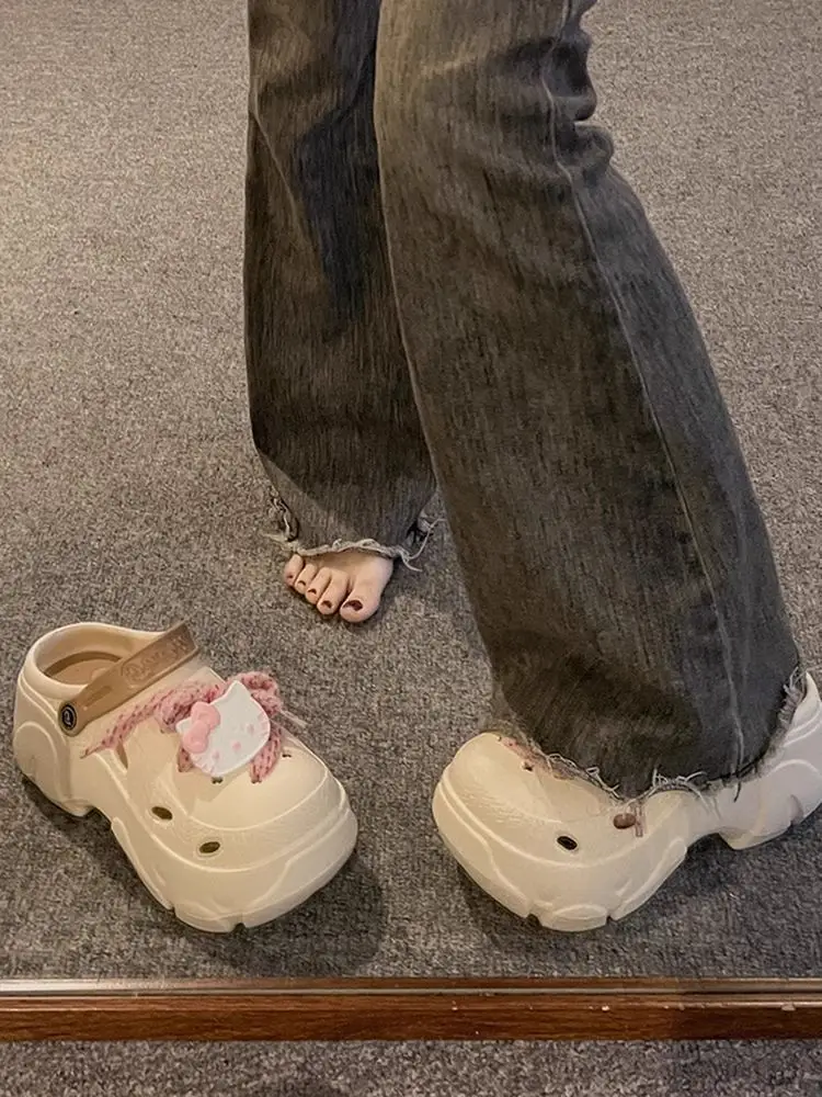 Women's Cartoon EVA Cave Shoes Thick White Summer — feature 16