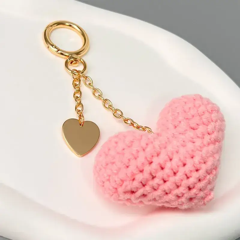 Blue Heart Keychain with Wool Bath Soap - Image 5