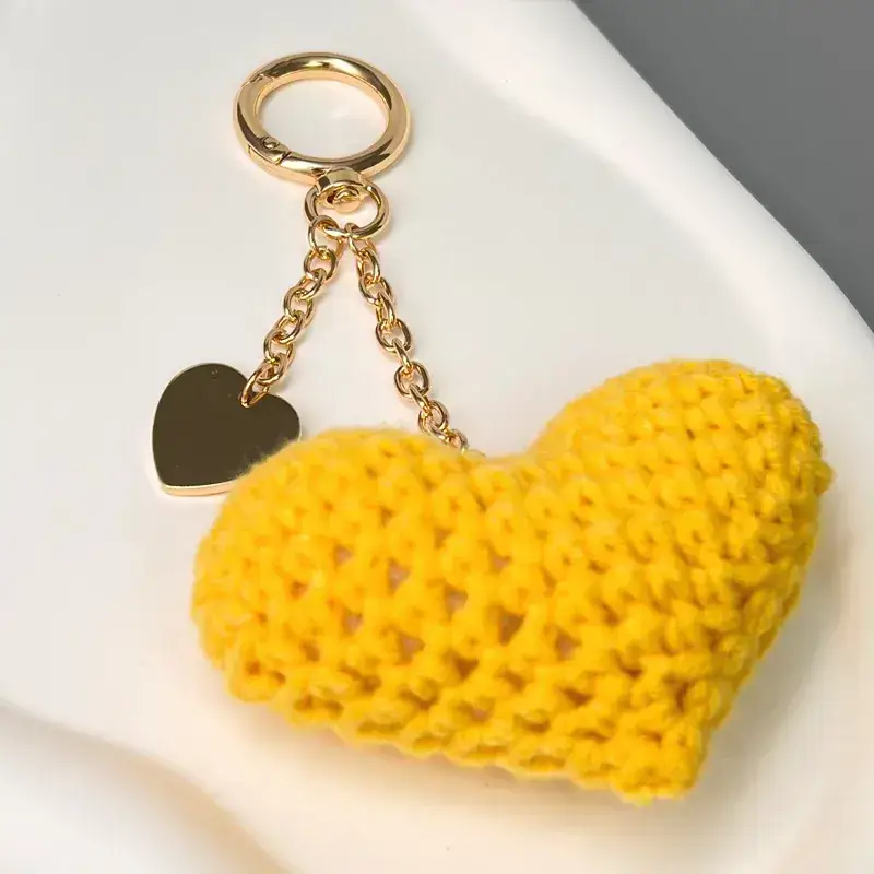Blue Heart Keychain with Wool Bath Soap - Image 2
