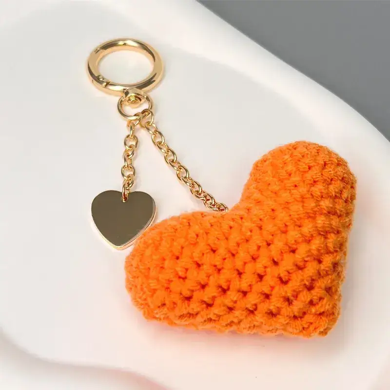 Blue Heart Keychain with Wool Bath Soap - Image 3