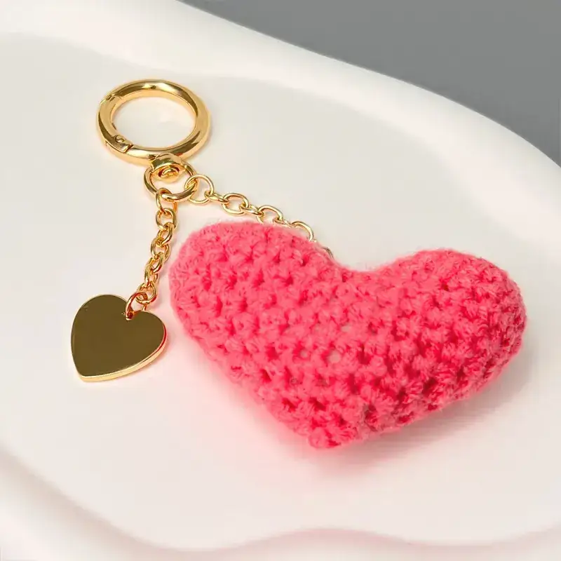 Blue Heart Keychain with Wool Bath Soap - Image 4