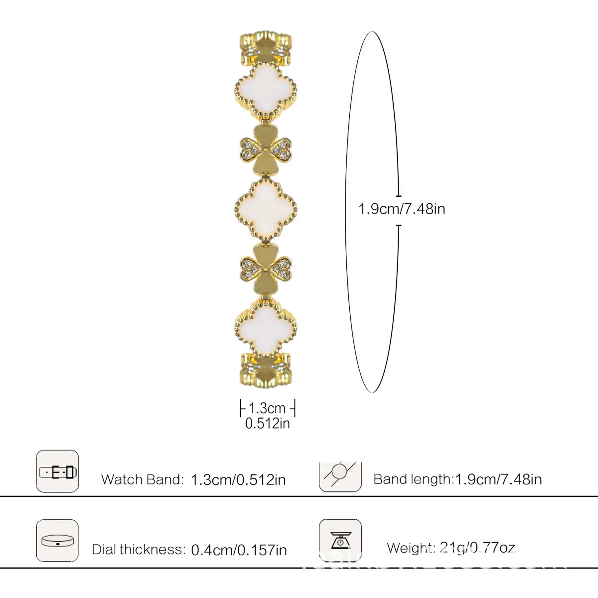 Elegant Four-Leaf Clover Bracelet for Women — feature 2