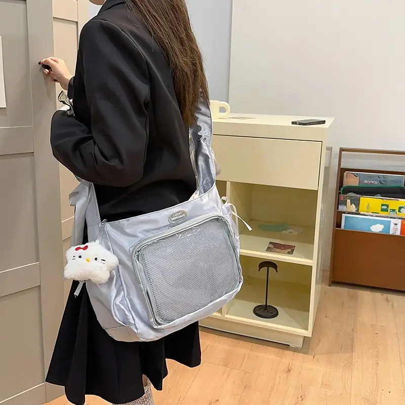 Black Korean Style Crossbody Bag for Women - Image 13