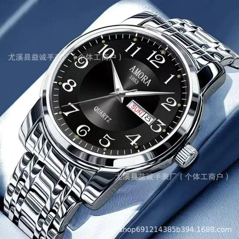 Men's Swiss Made Mechanical Watch with Gold & Silver Band - Image 5