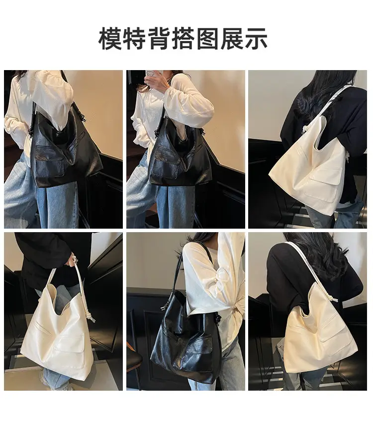 Black Leather Large Tote Bag for Women 2025 — feature 15