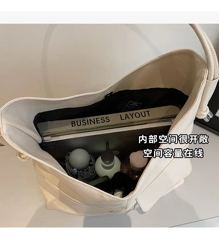 Black Leather Large Tote Bag for Women 2025 — feature 21