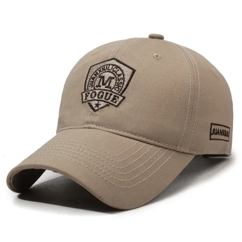Men's Four Seasons Embroidered Baseball Cap Beige - Image 3
