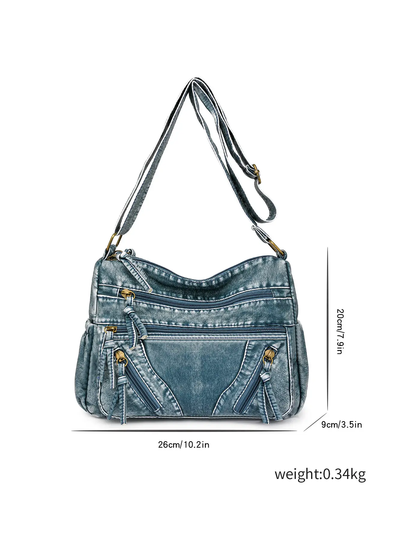 Brown Crossbody Bag for Women with Multi-Layer Design — feature 2