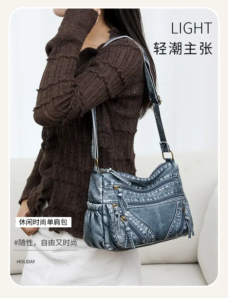 Brown Crossbody Bag for Women with Multi-Layer Design — feature 9