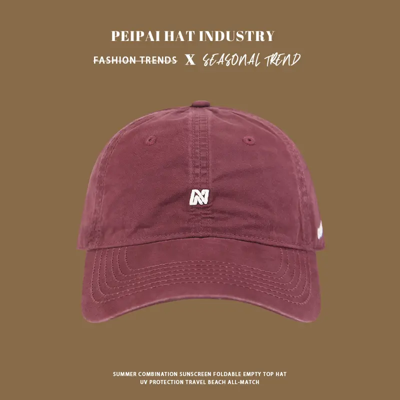 Women's Korean Letter Embroidered Cap Deep Wide Brim — feature 4