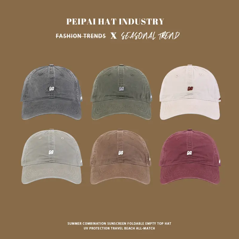 Women's Korean Letter Embroidered Cap Deep Wide Brim — feature 9