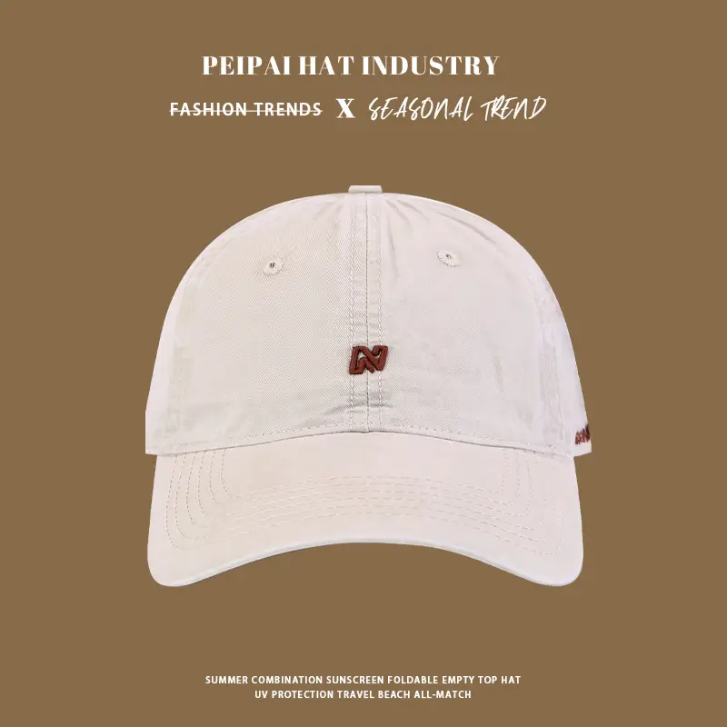 Women's Korean Letter Embroidered Cap Deep Wide Brim - Image 2