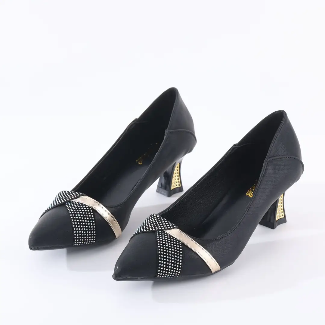 Comfortable Pointed-Toe Spring and Autumn Rhinestone Chunky Heel Shoes for Women, 2026 New Style, Elegant and Fashionable Shallow Mouth Commuting High Heels for Women - Image 7