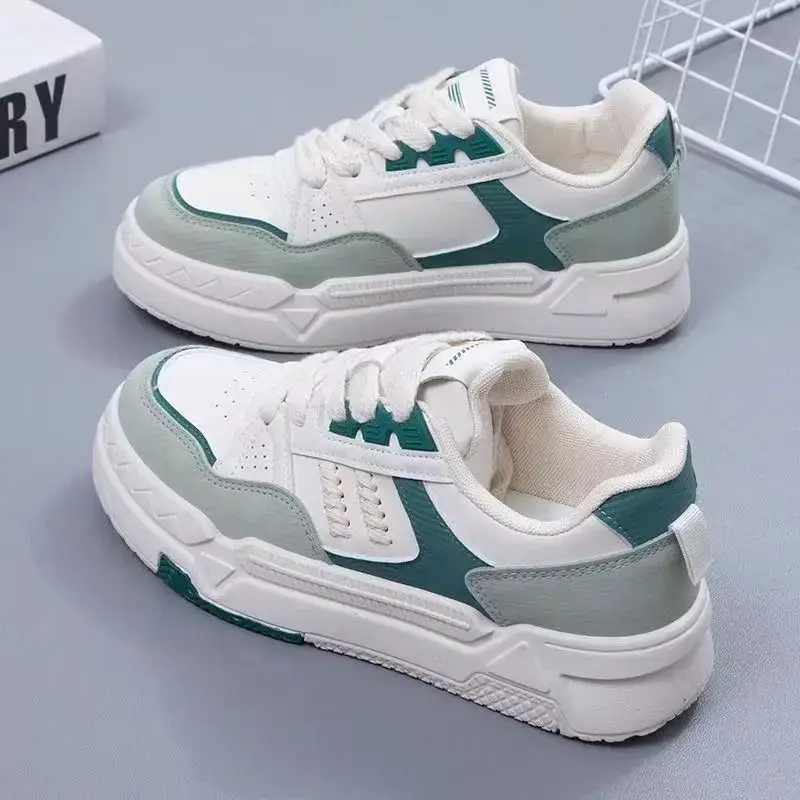 Women's White Platform Sneakers Spring 2025 - Image 3