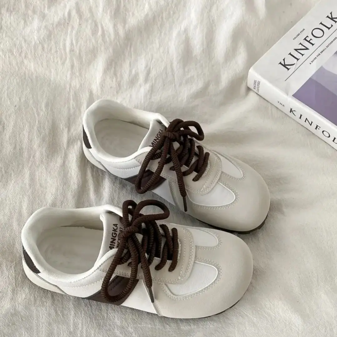 Women's White Leather Casual Shoes 2025 Spring — feature 12