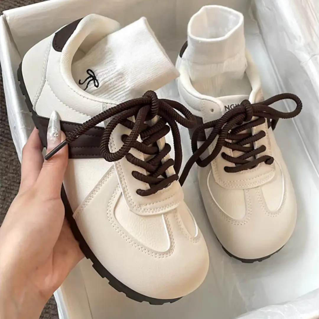 Women's White Leather Casual Shoes 2025 Spring — feature 6