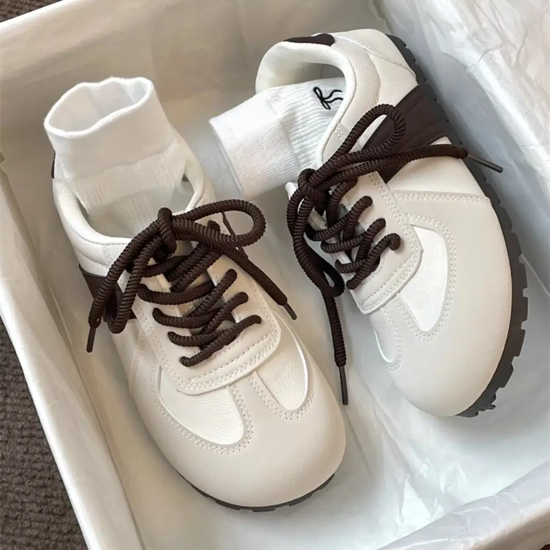Women's White Leather Casual Shoes 2025 Spring — feature 7