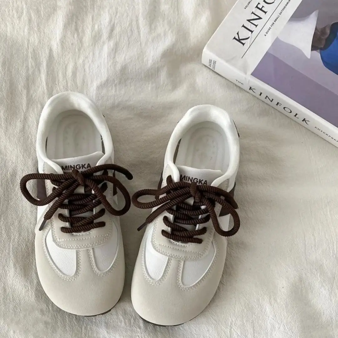 Women's White Leather Casual Shoes 2025 Spring — feature 9