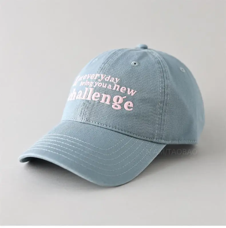 Pink Letter Embroidered Women's Baseball Cap — feature 10