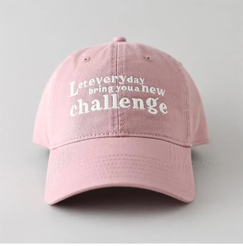 Pink Letter Embroidered Women's Baseball Cap — feature 2