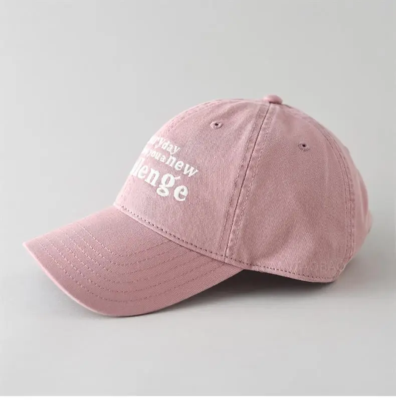 Pink Letter Embroidered Women's Baseball Cap — feature 7